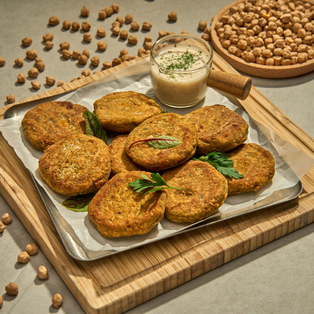 air fryer chickpea fritters