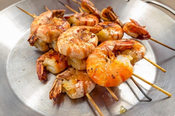 Temperature to 2024 grill shrimp