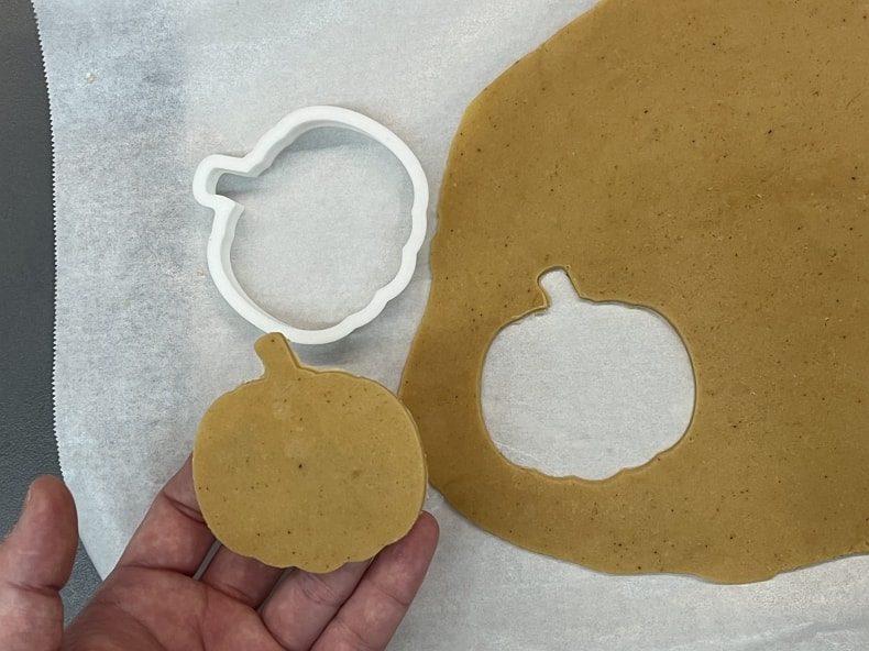 cut out the cookie shape