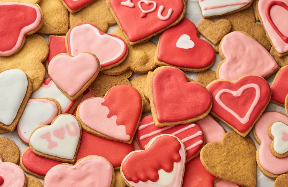 valentines day heart cookies