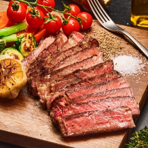reverse seared steak