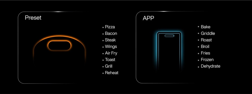 typhur dome 2 air fryer cooking modes